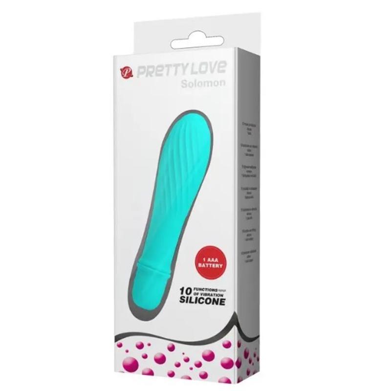 Вибромассажер серии Pretty Love Solomon, бирюзовый