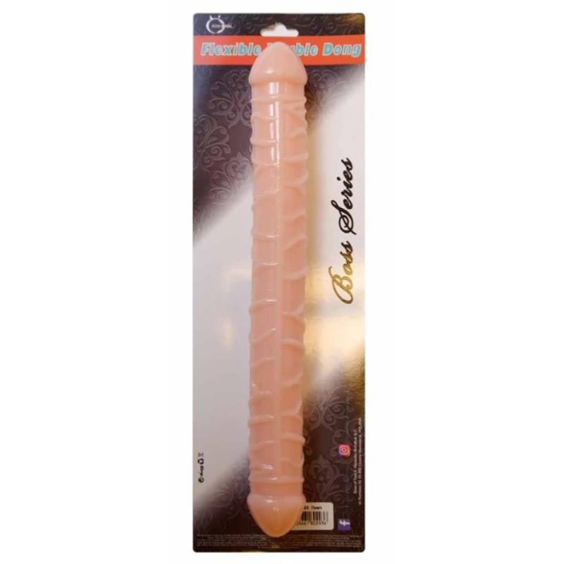 Двойной фаллоимитатор Boss Series: Flexible Double Dong Skin