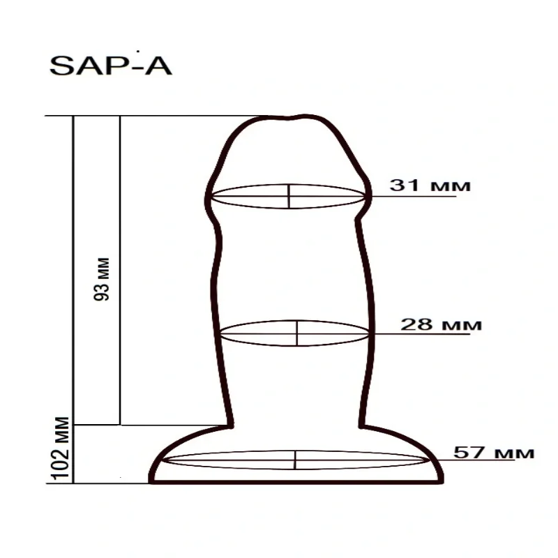 Фаллоимитатор OYO SAP-A с присоской, реалистичный, водостойкий, 10,2 см