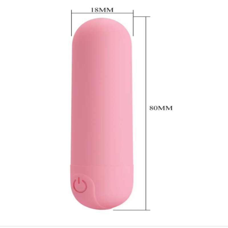 Перезаряжаемая вибропуля Pretty Love - Stefan Light pink, BI-300085-3