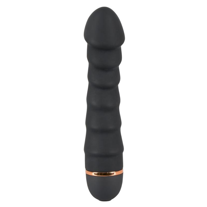 Черный бархатистый вибратор Bendy Ripple Vibrator с 20 режимами вибрации