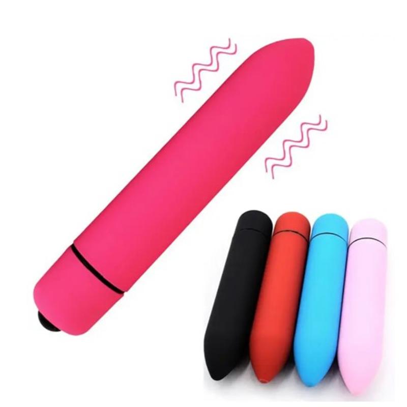 Компактный мини вибратор, ВиброПуля с 10 режимами вибрации розовый