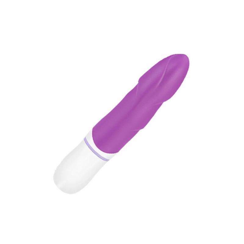 Вибратор с оригинальным дизайном и ребристой поверхностю AMOR BIG VIBRATOR  ANGELUS Violet (Приложение НЕ Функционирует!)