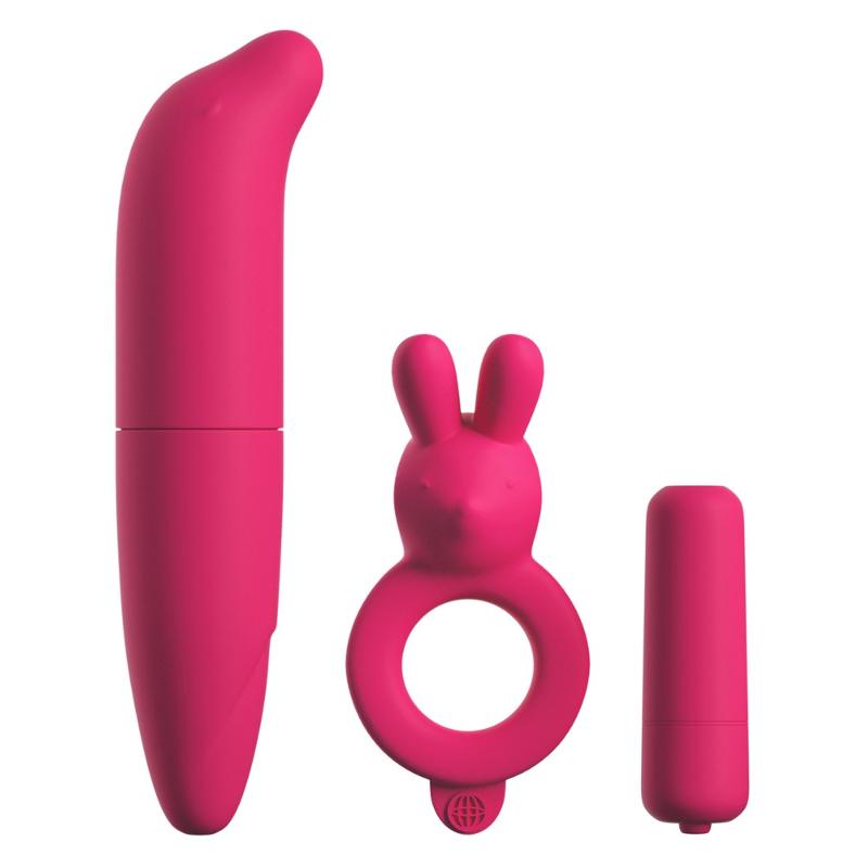 Набор 3в1 CLASSIX Couples Vibrating Starter Kit (мини вибратор, эрекционное кольцо, вибро пуля)