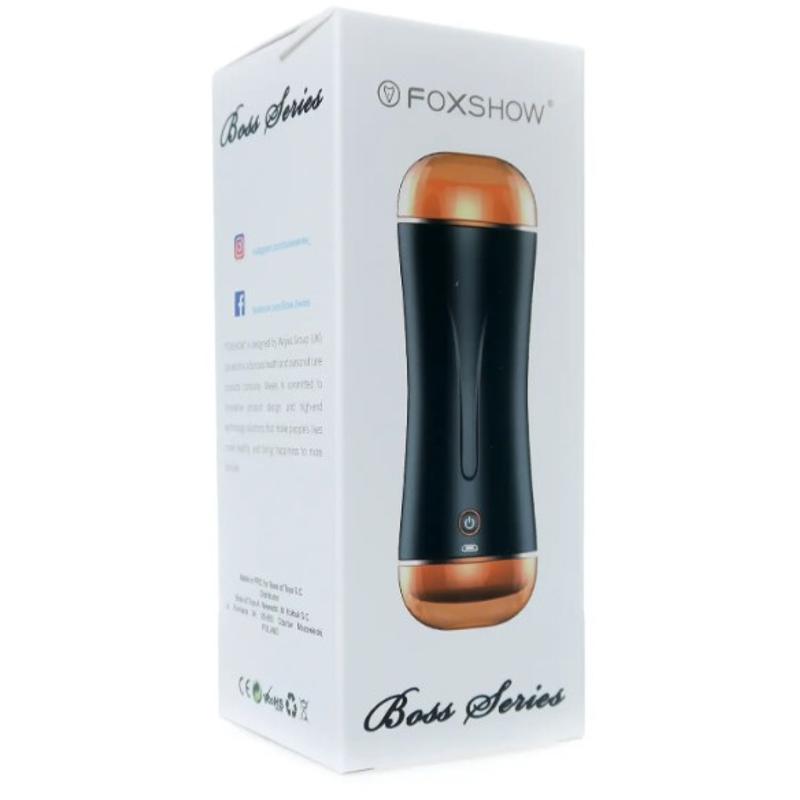 Мастурбатор с двумя входами и вибростимуляцией BOSS Vibrating Masturbation Cup USB 10 function + Interactive Function