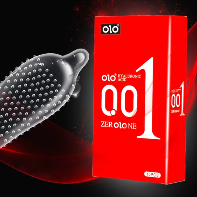 Презервативы латексные OLO 0,01 с разогревающим эффектом (упаковка 10 шт)