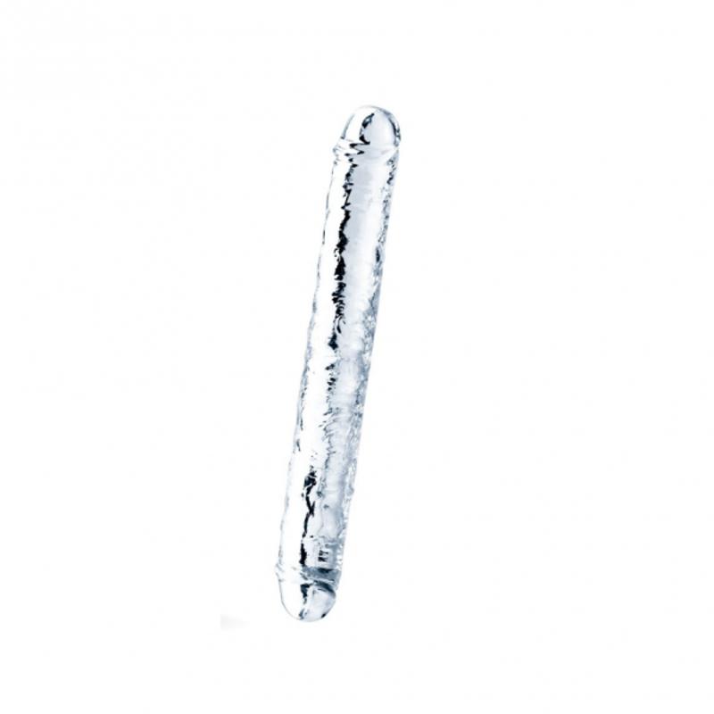 Двухконечный фаллоимитатор 12''  Flawless Clear Double Dildo, Clear