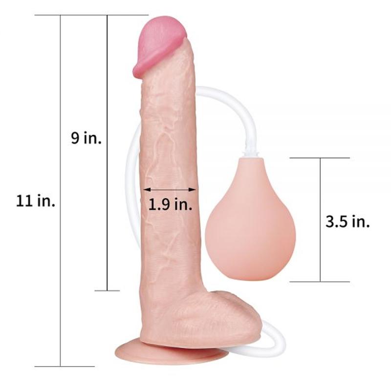 Фаллос с семяизвержением 11'' Squirting Dildo