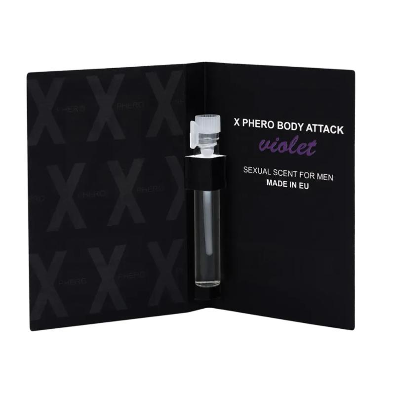Духи с феромонами для мужчин X phero Men Violet Body Attack, 1 ml