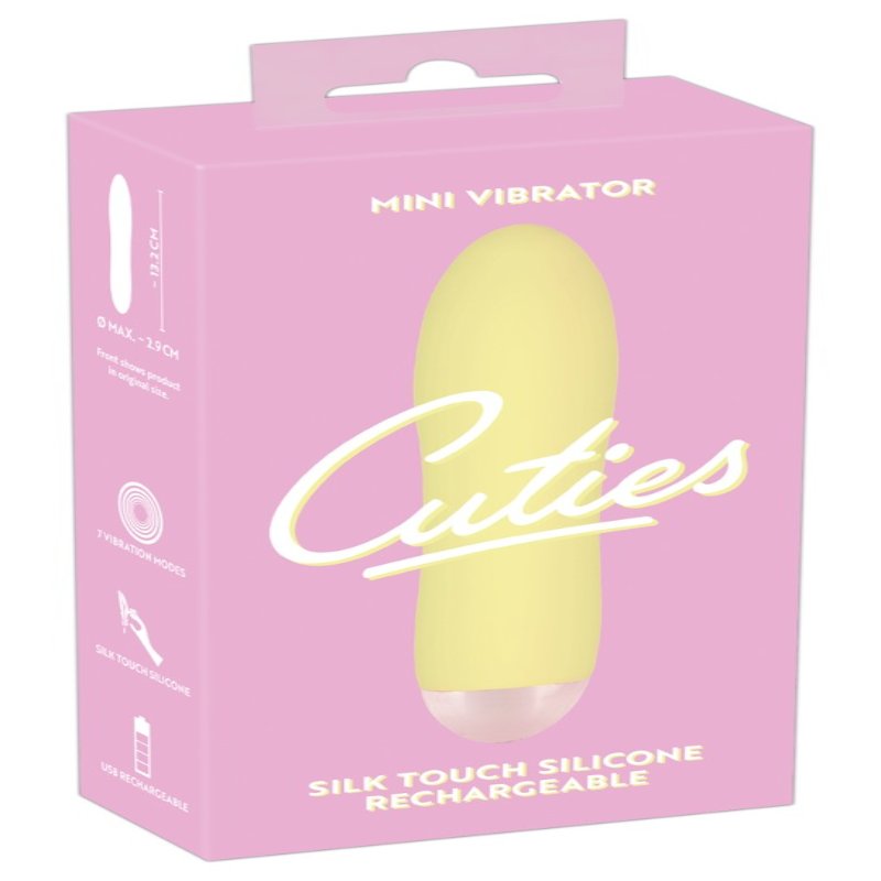 Желтый мини-вибратор Cuties Mini Vibrator с 7 различными вибрационными режимами - зображення 1