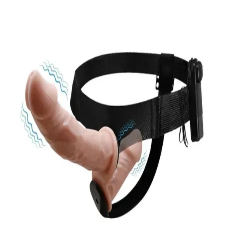 Страпон с вибрацией с 2-мя вибромоторами ULTRA PASSIONATE HARNESS STRAP-ON, BW-022060