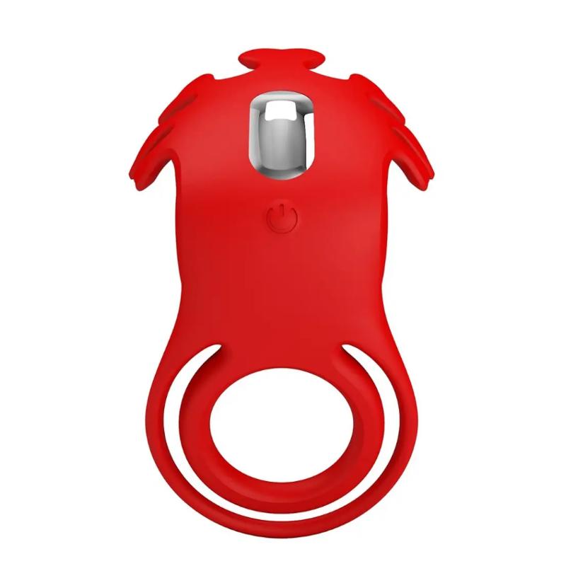 Кольцо эрекционное Pretty Love - Vibration Penis Ring Ruben Red