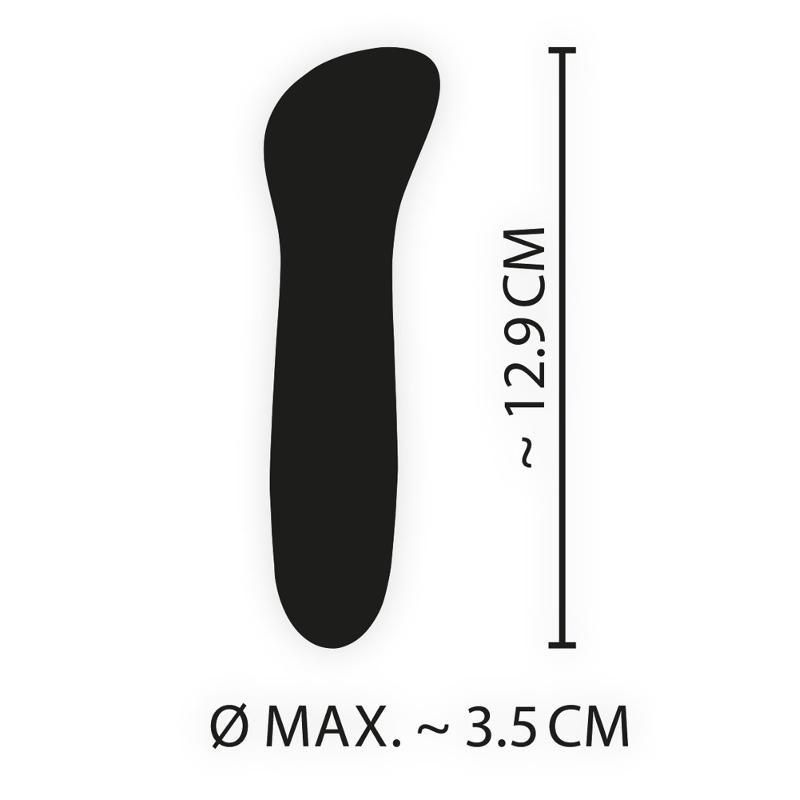 Синий мини вибромассажер Cuties Mini Vibrator с 7 различными вибрационными режимами