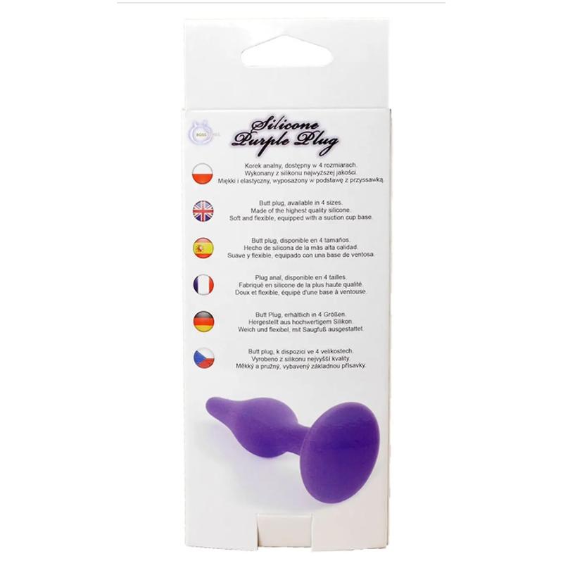 Анальный плаг Silicone Plug Purple - Medium