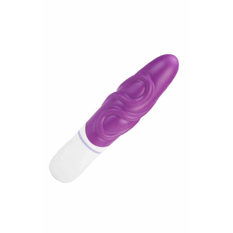 Роскошный вибратор с выпуклыми ребрышками для стимуляции AMOR BIG VIBRATOR BRUCE Violet (Приложение НЕ Функционирует!)