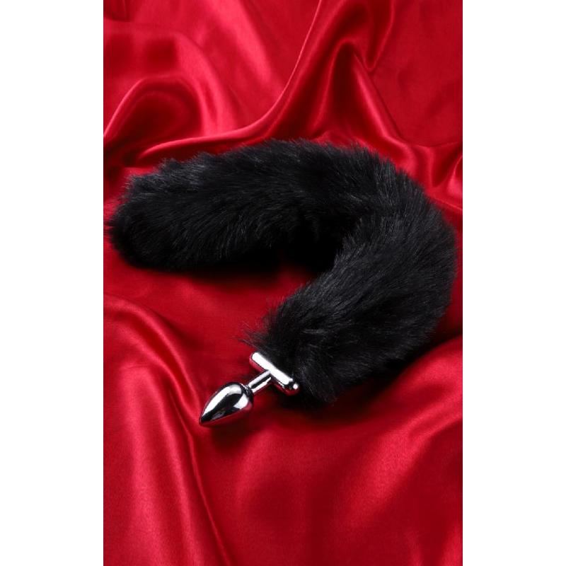 Набор (анальная пробка с хвостом + ушки) Passion Panther черный