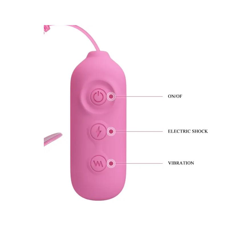 Электростимулятор для груди PRETTY LOVE - Nipple Clip 7 режимов вибрации, 3 режима электростимуляции