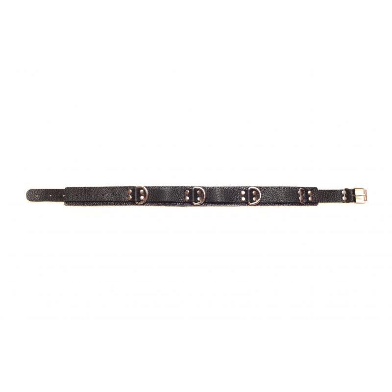 Ошейник Slave leather collar, Black