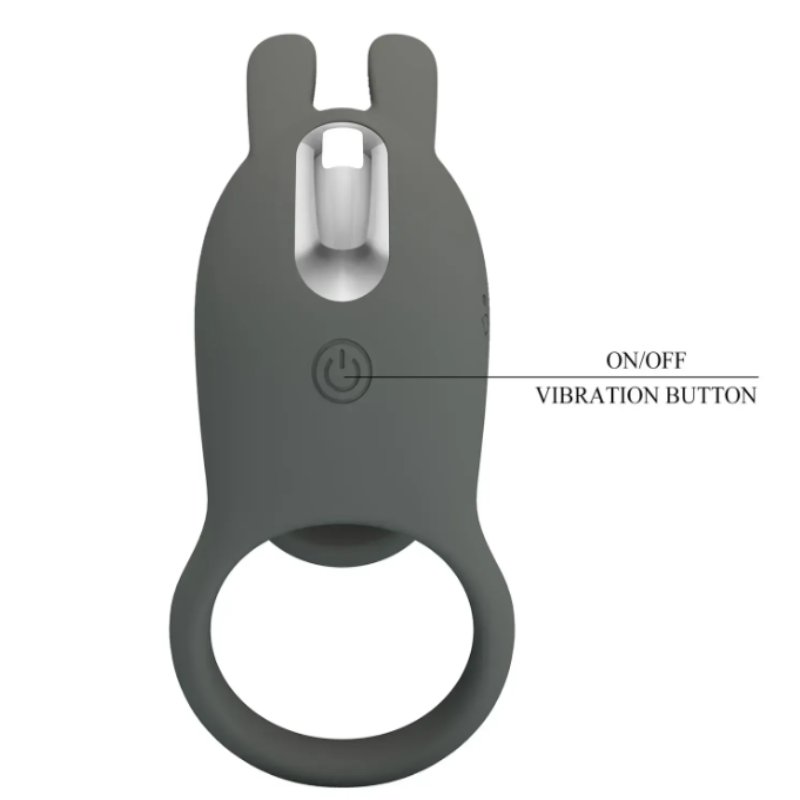 Насадка с вибрацией Pretty Love - MASTER RING GRAY, BI-210326-1