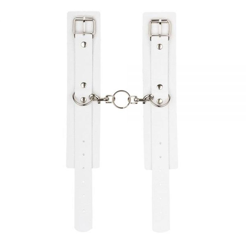 Наручники Leather Standart Hand Cuffs, White