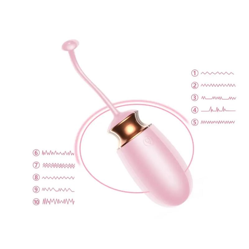 Виброяйцо с подогревом и пультом ДУ - Vibrating Silicone Love EGG USB