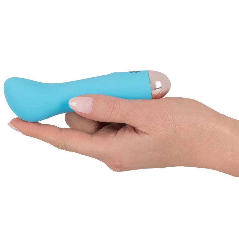 Синий мини вибромассажер Cuties Mini Vibrator с 7 различными вибрационными режимами