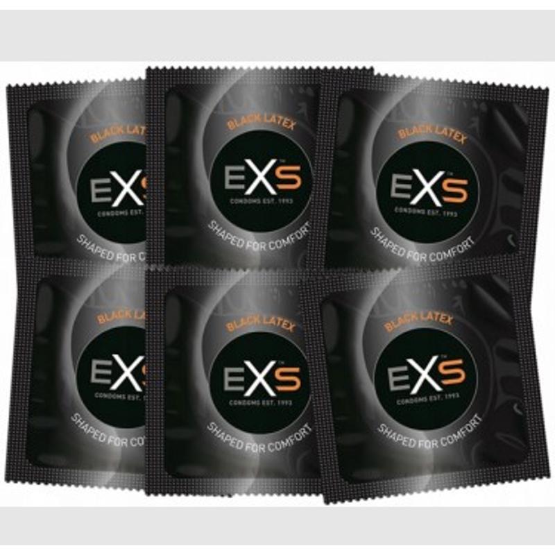 Презервативы EXS Black Latex Condoms (по 1шт) (упаковка может отличаться цветом и рисунком)