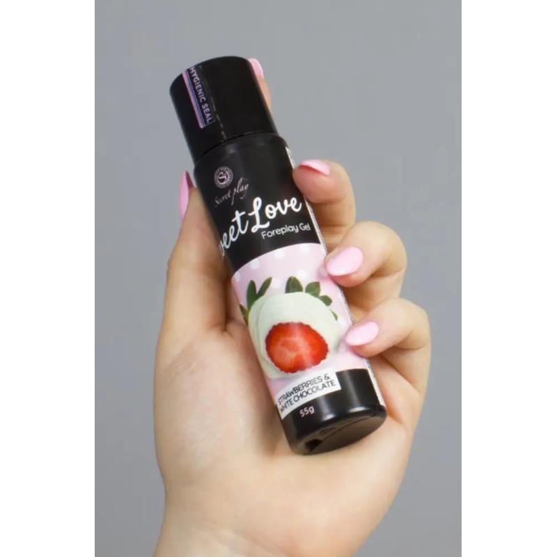 Гель для орального секса Secret Play - Sweet Love Strawberries & White chocolate Gel, 60 ml