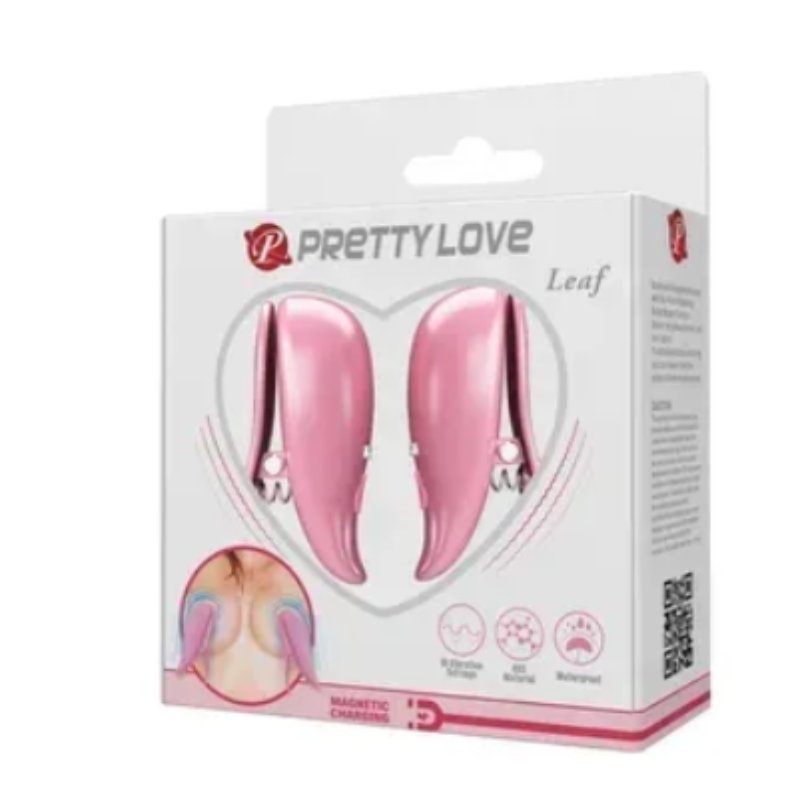 Вибростимуляторы для сосков Pretty Love - Leaf, 10 vibration functions, BI-300036