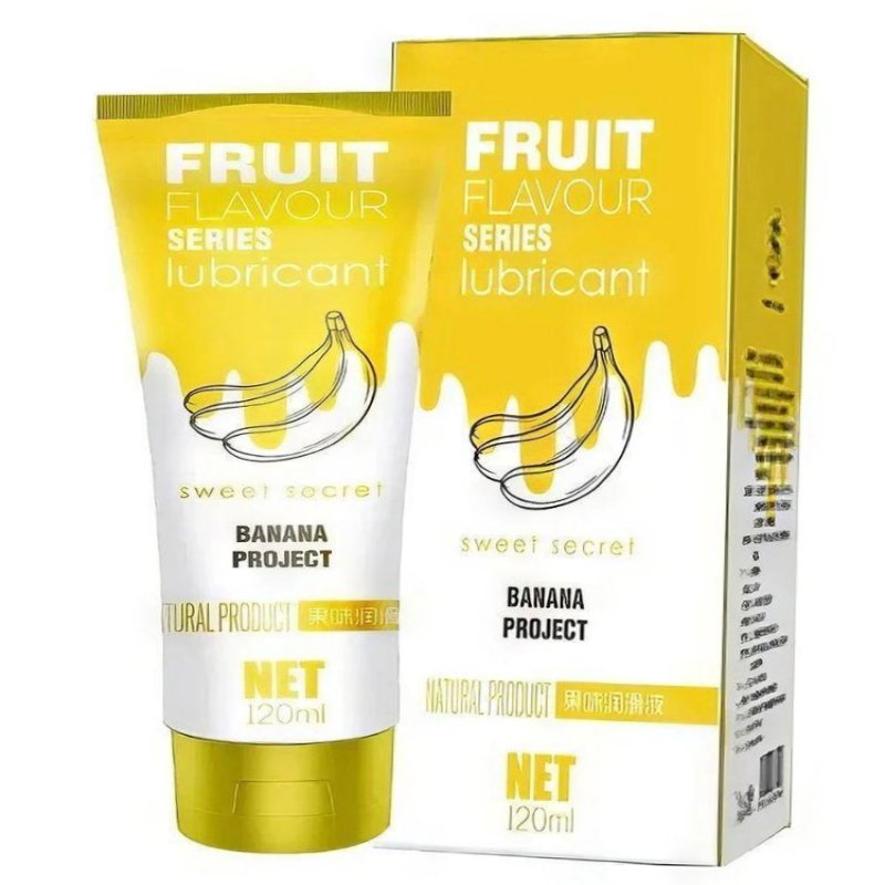 Лубрикант водный Fruit Flavour Series – Banana Project, аромат и вкус банана
