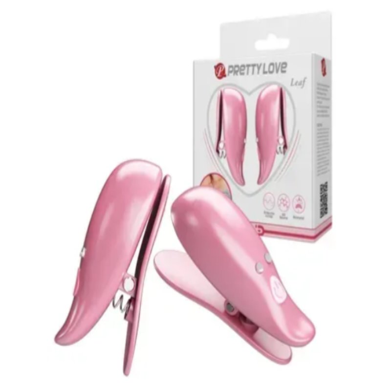 Вибростимуляторы для сосков Pretty Love - Leaf, 10 vibration functions, BI-300036 - зображення 1