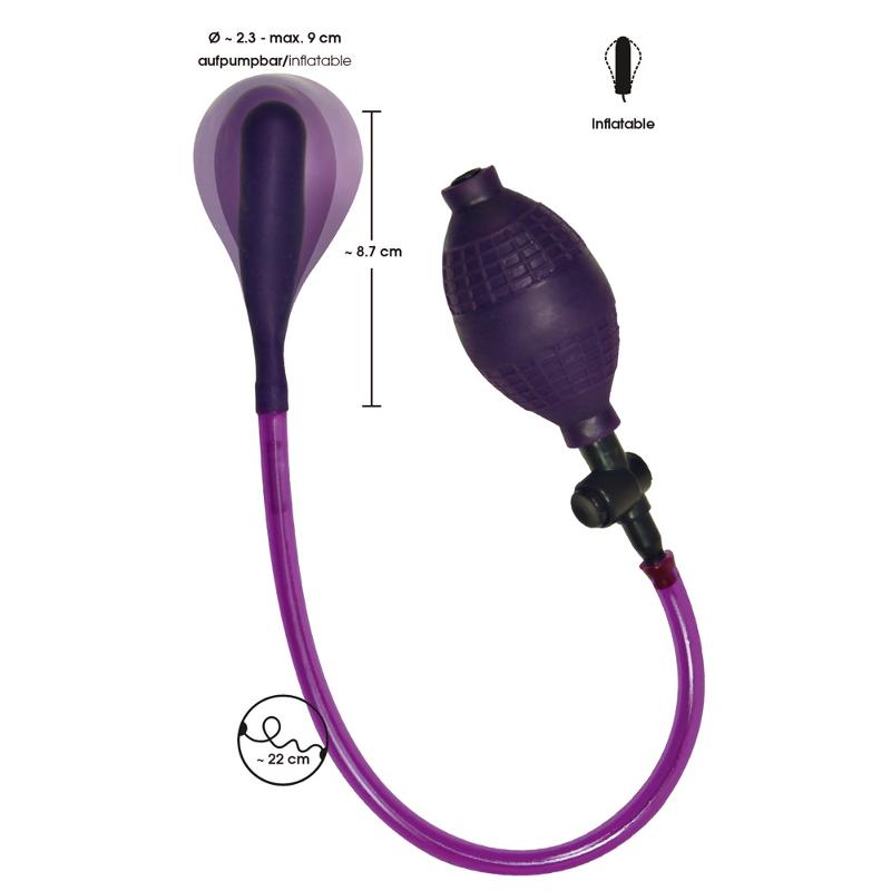 Анальная пробка с расширителем Bad Kitty Anal Balloon