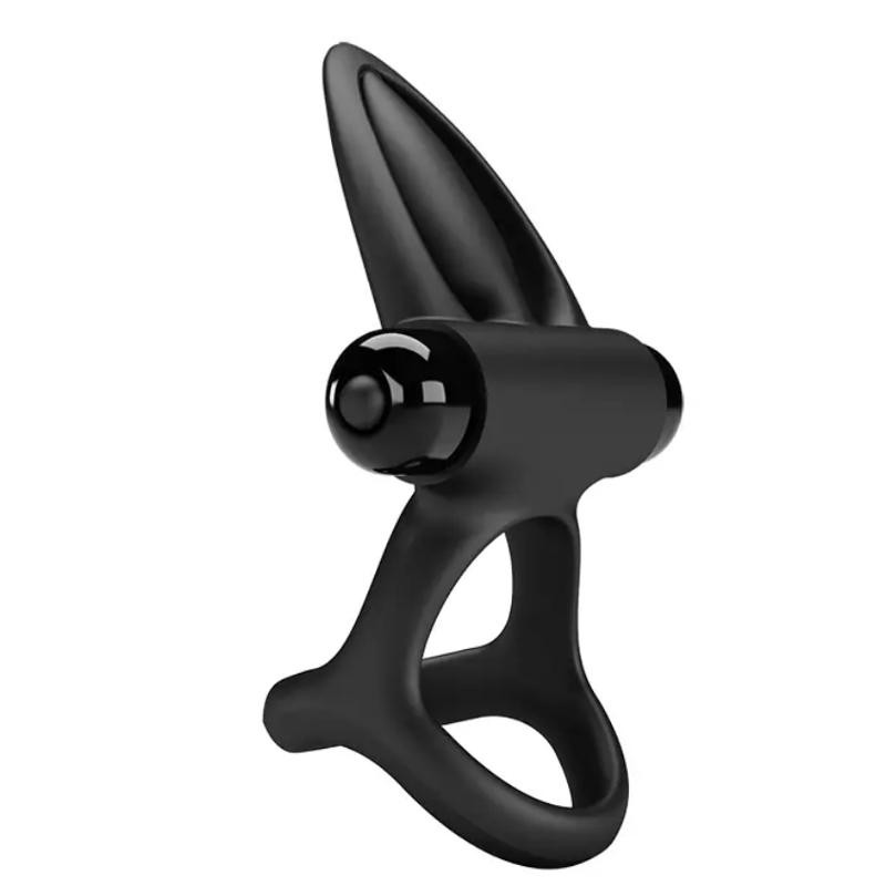 Эрекционное вибро кольцо Pretty Love - Vibration Cock Ring, 10 vibration functions Black