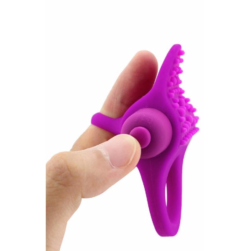 Эрекционное кольцо Purple Erection с вибрацией цвет лиловый