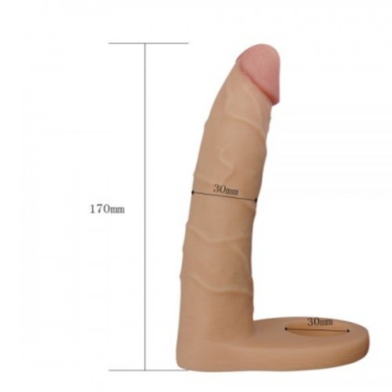 Телесная насадка  двойного проникновения 7" The Ultra Soft Double