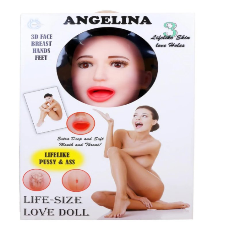 Надувна лялька BOYS of TOYS - ANGELINA 3D із вставкою з кібершкіри та вібростимуляцією - зображення 1