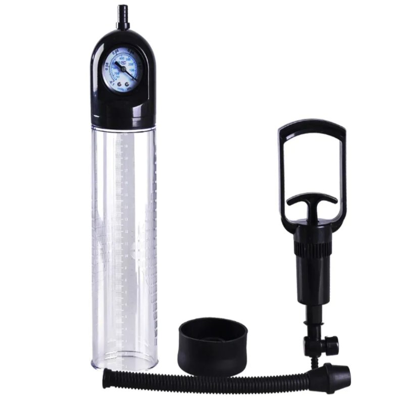 Вакуумная помпа с манометром CANWIN Penis Pump Men Powerup - P928