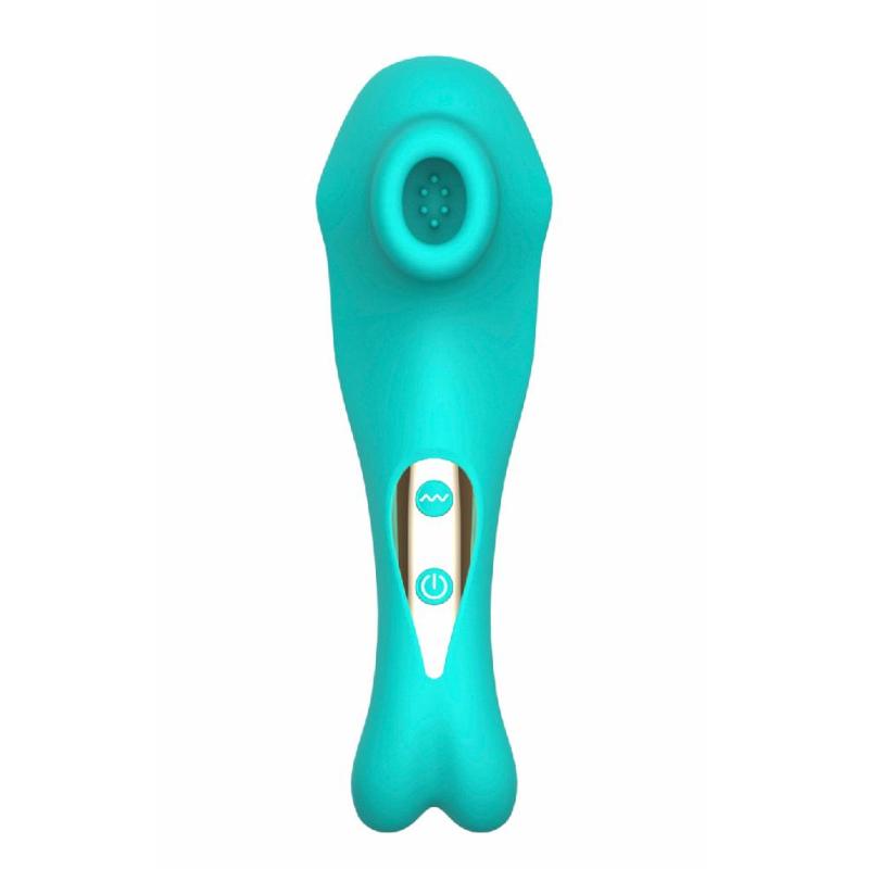 Вакуумный стимулятор клитора Suction Bunny цвет бирюзовый