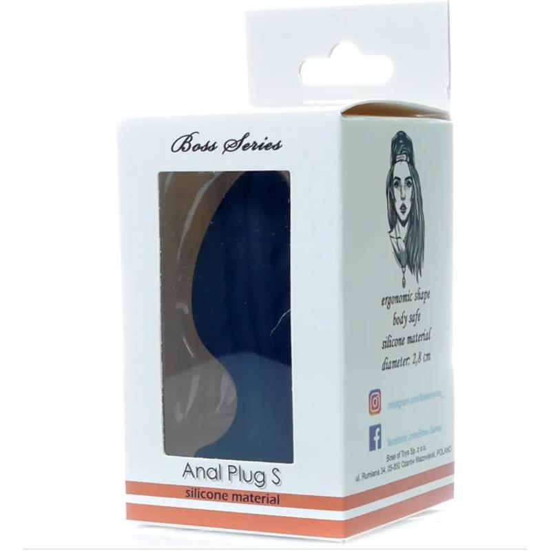 Анальний силиконовый плаг Boss Series - Silicone Anal Plug S 2,8 cm