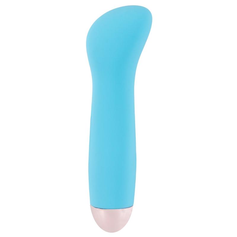 Синий мини вибромассажер Cuties Mini Vibrator с 7 различными вибрационными режимами