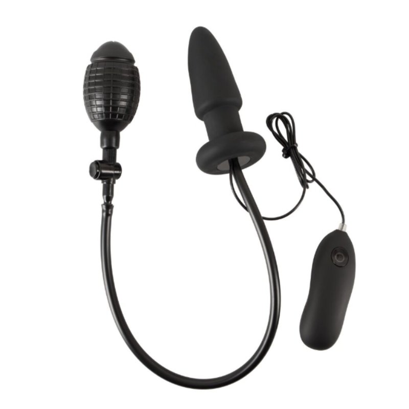 Анальная вибропробка Inflatable Vibrating Butt Plug