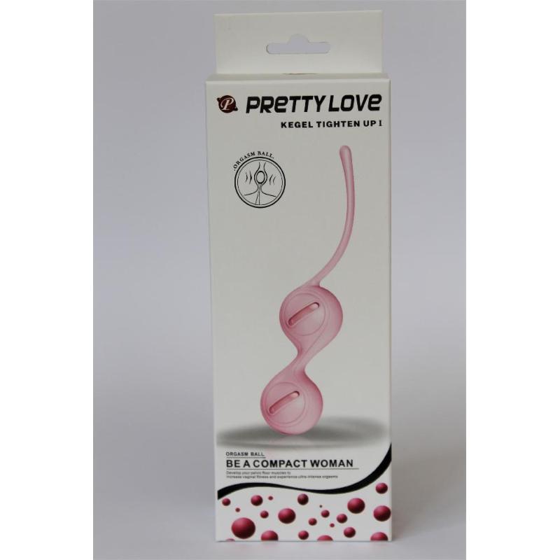 Вагинальные шарики Pretty Love Kegel BALL I, цвет бежевый