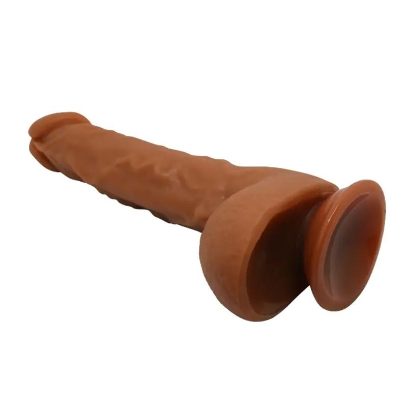 Фаллоимитатор на присоске Baile Beautiful JASON 9,4'' Brown