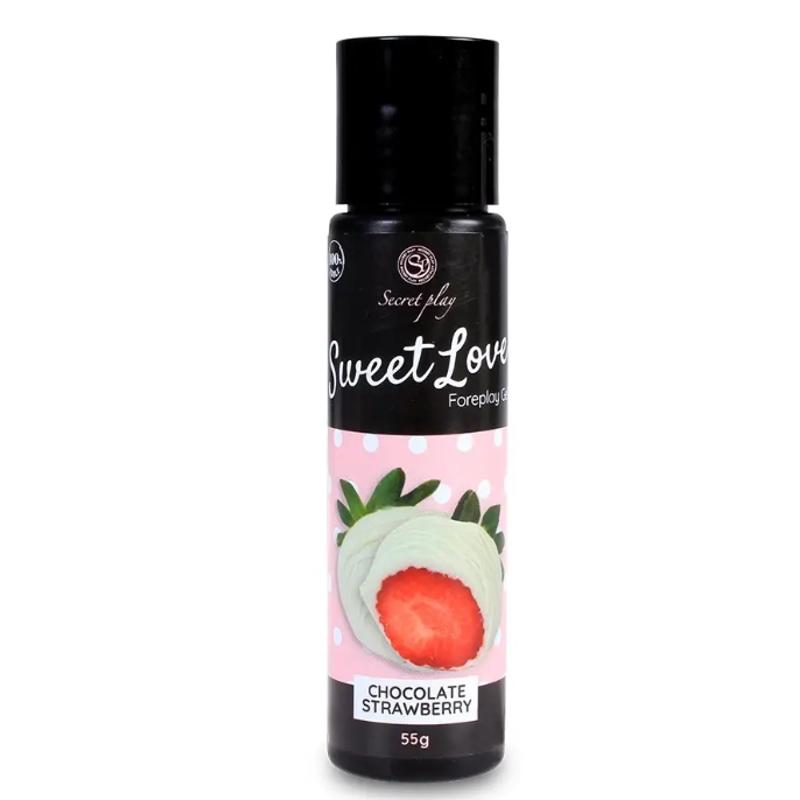 Гель для орального секса Secret Play - Sweet Love Strawberries & White chocolate Gel, 60 ml