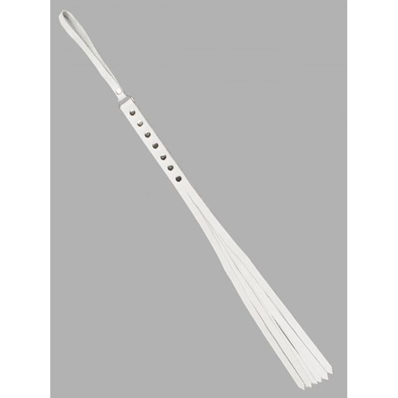 Флогер натуральная кожа Leather Floger, White