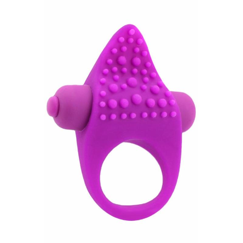 Эрекционное кольцо Purple Erection с вибрацией цвет лиловый