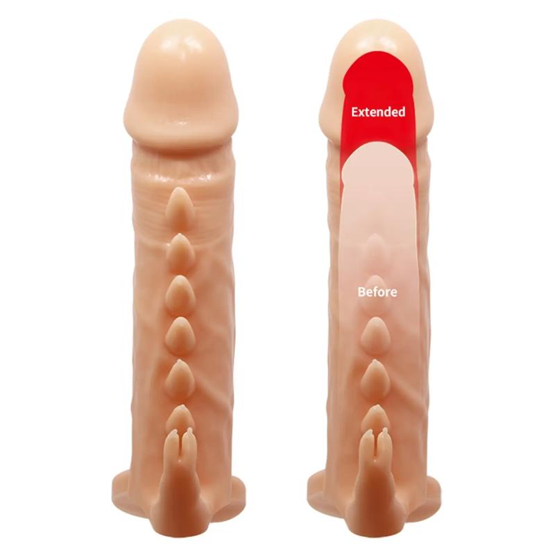 Удлиняющая насадка (удлиняет на 4 см) PREETTY LOVE - Penis Sleeve Emmitt
