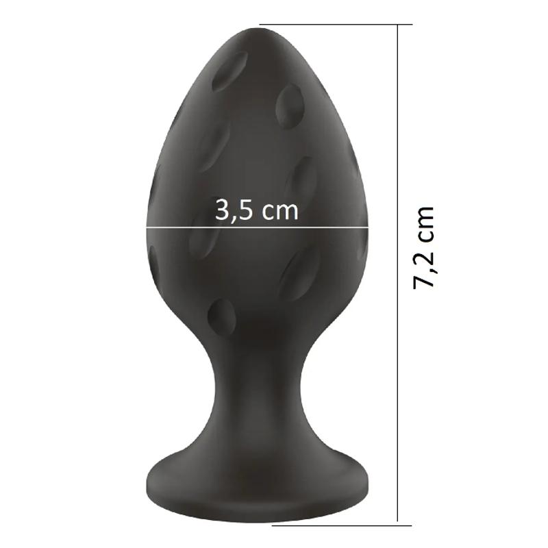 Анальний силиконовый плаг Boss Series - Silicone Anal Plug M 3,5 cm