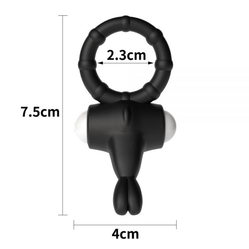 Эрекционное кольцо Power Clit Cockring, Black