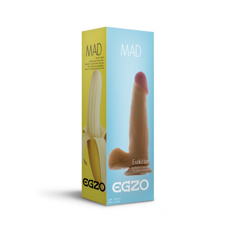 Фаллоимитатор EGZO Ciberskin DS001 ( 18,5 см х 4 см )